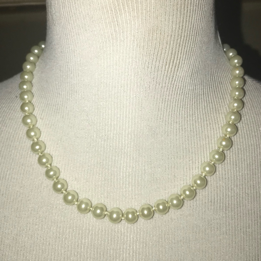 Faux Pearl Necklace Jy 0427 14$